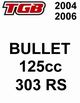 RICAMBI TGB BULLET 125 RS 303